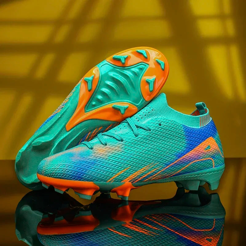 New Men Soccer Shoes Futsal Mid-top Football Boots Cleats Sneakers Non-Slip High-quality Match Indoor Hot-selling FG/TF