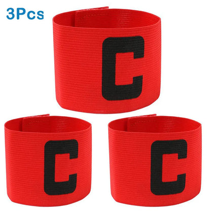 Football Armband Soccers Balls Match C Word Armband Team Leader Bands Group Nylon Adjustable For Soccer Sports Accessories  ﻿