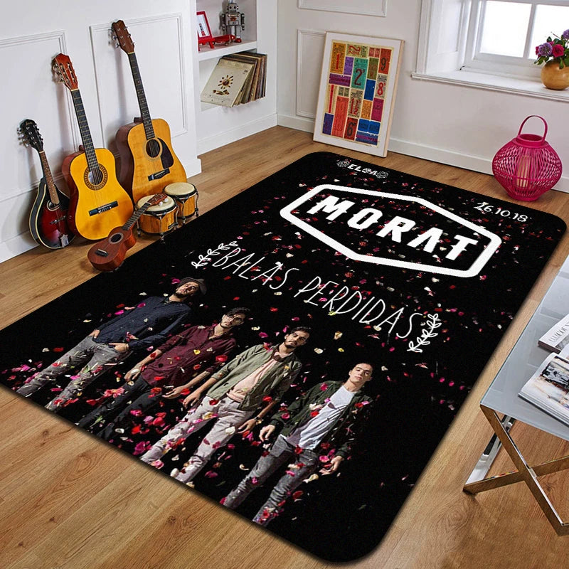 M-Morat Printed Carpet Fashion Yoga Mat Non-Slip Carpet Bedroom Decoration Outdoor Carpet Bedroom Birthday Gift