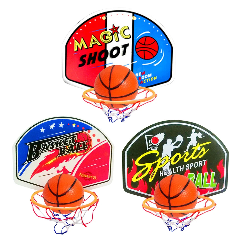 Mini Basketball Hoop Set Portable Basketball Hoop with Ball and Inflatable Pump Basketball Set Indoor Outdoor Play for Kids