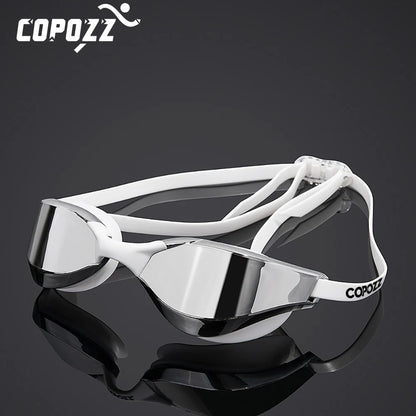 Professional HD Anti-Fog Swim goggles Anti-UV glasses large Frame Silicone Swimming Glasses for Men and Women
