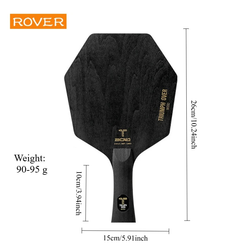 Hexagonal Table Tennis Racket Bottom Plate 5 Layers Pure Wood Solid Oak Pine Paulownia Large Core Professional Ping Pong