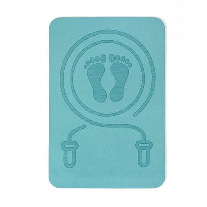 Anti-noise Jump Rope Mat Cushioning TPE Yoga Fitness Mats with Position Line Sweat Proof Skipping Mat Pilates Exercise