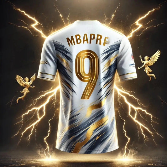 Football short-sleeved T-shirt and crew neck comfortable sports top training and fitness gift No. 9 jersey football  soccer unif