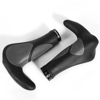 BUCKLOS Bike Handlebar Grips Ergonomics with Extended Bar Non-slip Rubber Bike Grips Durable MTB Cuffs Bicycle Accessories