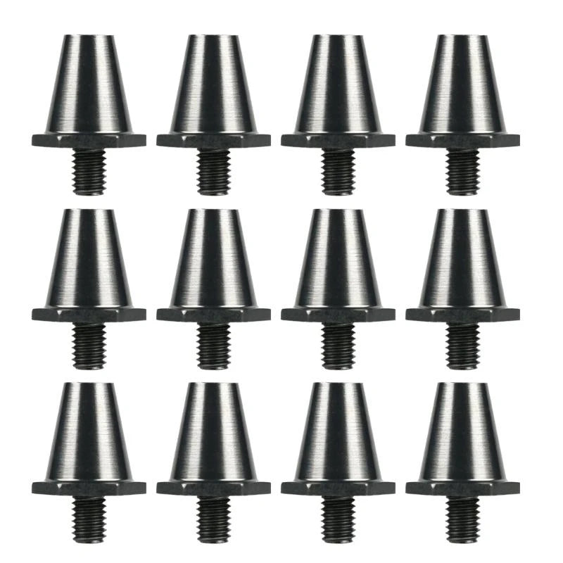 12Pcs Quality Football Shoe Studs for 5MM Threaded Football Soccer Shoes 11mm/13mm/15mm Football Shoe Replacement Spikes JOME