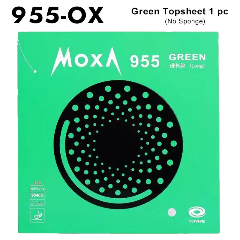 YINHE 955 Table Tennis Rubber Long Pimples Anti-spin Ping Pong Rubber Sheet 955 OX/0.7mm Sponge Professional Long Pimples Rubber