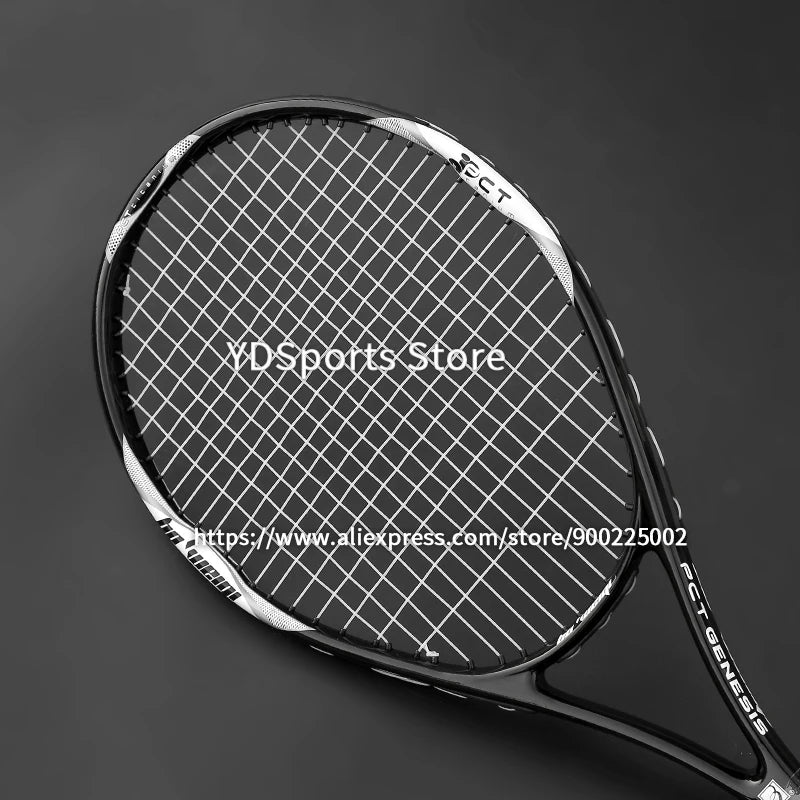 High Quality Carbon Aluminium Alloy Strung Tennis Racket For Adult Tenis Rackets 4-1/4 Inch Strings Bag Raquet Padel Men Women