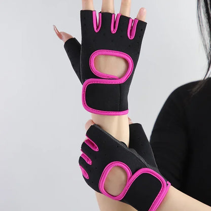 Weightlifting Gloves Half Finger Breathable Non-slip Gel Pad Bodybuilding Training Dumbbells Gloves Women Men Fitness Gym Gloves