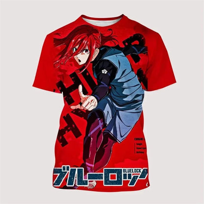Anime Blue Lock 3D Printed Men/Women Children T Shirt Fashion Harajuku Style Y2k Football T-shirt Oversized Short Sleeve Tops