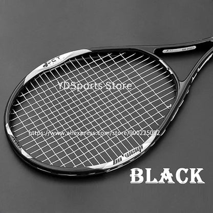 High Quality Carbon Aluminium Alloy Strung Tennis Racket For Adult Tenis Rackets 4-1/4 Inch Strings Bag Raquet Padel Men Women