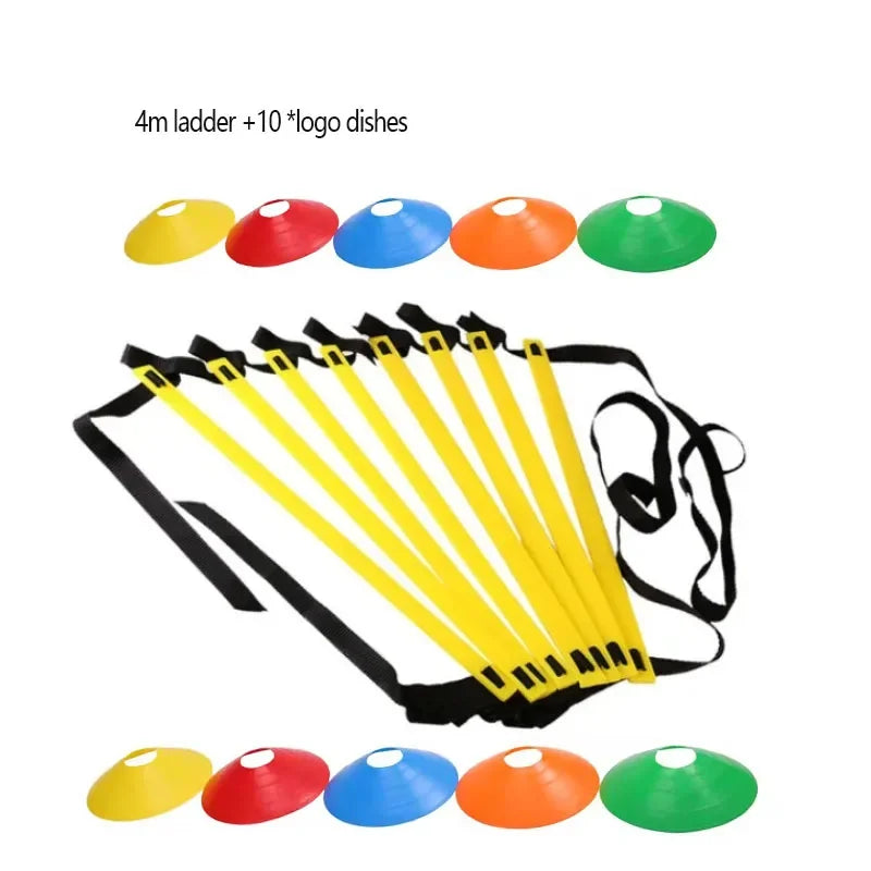 Flexibility Agility Ladder Nylon Strap Jumping Ladder Soccer Speed Training Logo Dishes Fitness Football Training Energy Ladder