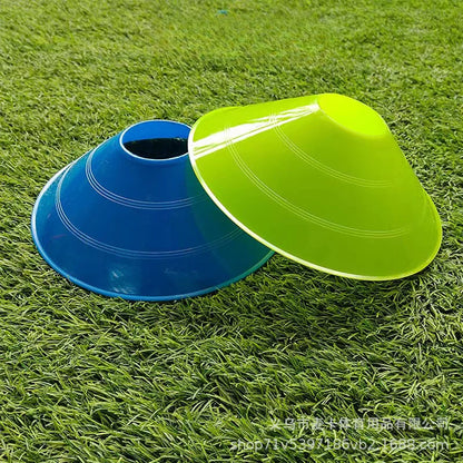 10Pcs Soccer Training Football Ball Game Disc Agility Disc Cone Set Multi Sport Training Space Cones With Plastic Stand Holder