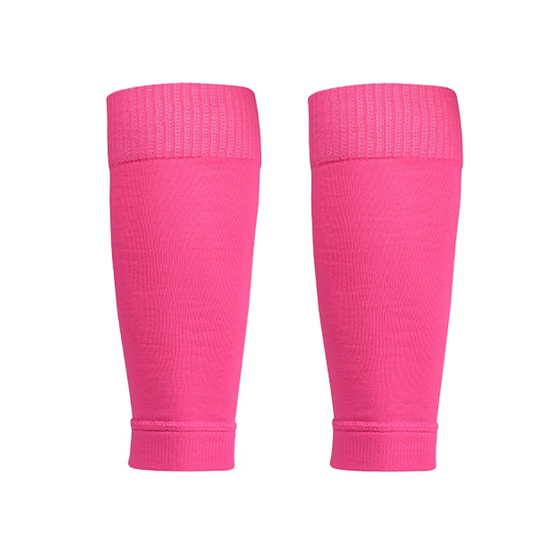 ﻿ 1 Pairs Leg Warmers Football Sports Socks Without Foot Adults Shin Guard Calf Socks Kids Leg Compression Socks Protection Gear
