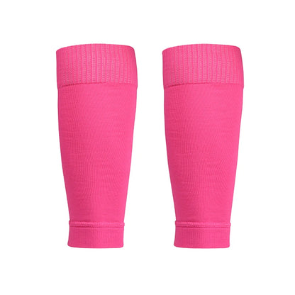 ﻿ 1 Pairs Leg Warmers Football Sports Socks Without Foot Adults Shin Guard Calf Socks Kids Leg Compression Socks Protection Gear