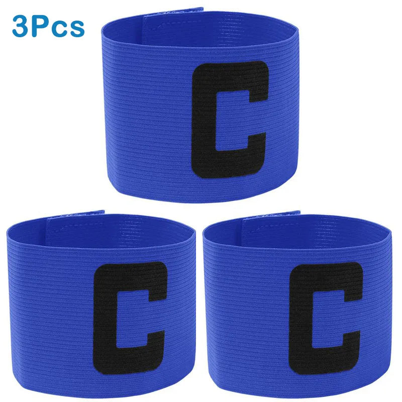Football Armband Soccers Balls Match C Word Armband Team Leader Bands Group Nylon Adjustable For Soccer Sports Accessories  ﻿