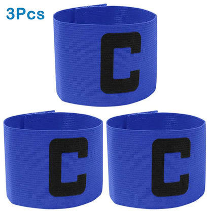 Football Armband Soccers Balls Match C Word Armband Team Leader Bands Group Nylon Adjustable For Soccer Sports Accessories  ﻿