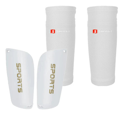 One set of Soccer Shin Guard Pads with Sleeves Kids Child Men Unisex Training Protection football accessories futbol accesorios