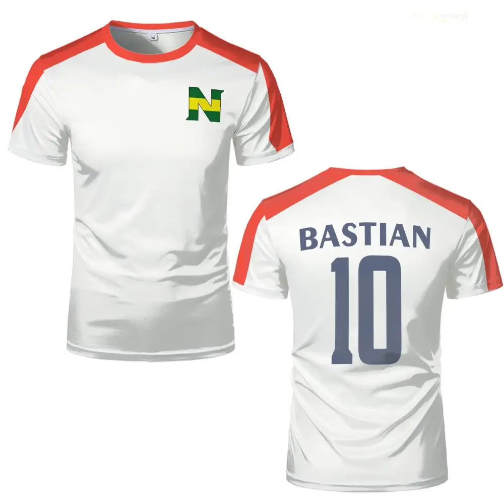 Popular Anime South Kirk Captain Tsubasa T-shirt ATOM LENDERS Role-playing Jersey Men's And Women's Quick-drying Sportswear