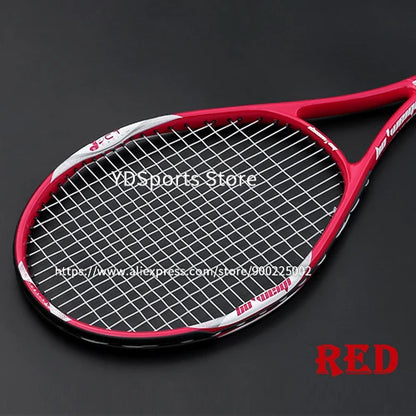 High Quality Carbon Aluminium Alloy Strung Tennis Racket For Adult Tenis Rackets 4-1/4 Inch Strings Bag Raquet Padel Men Women