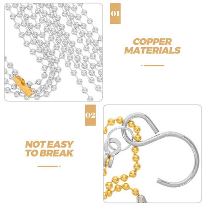 2 Pcs Volleyball Referee Equipment Kit Net Measurement Chain Nets Supplies Setter Trainer Copper for Volleyballs