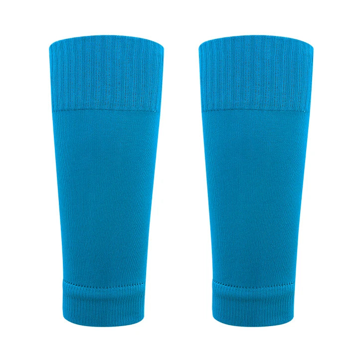﻿ 1 Pairs Leg Warmers Football Sports Socks Without Foot Adults Shin Guard Calf Socks Kids Leg Compression Socks Protection Gear