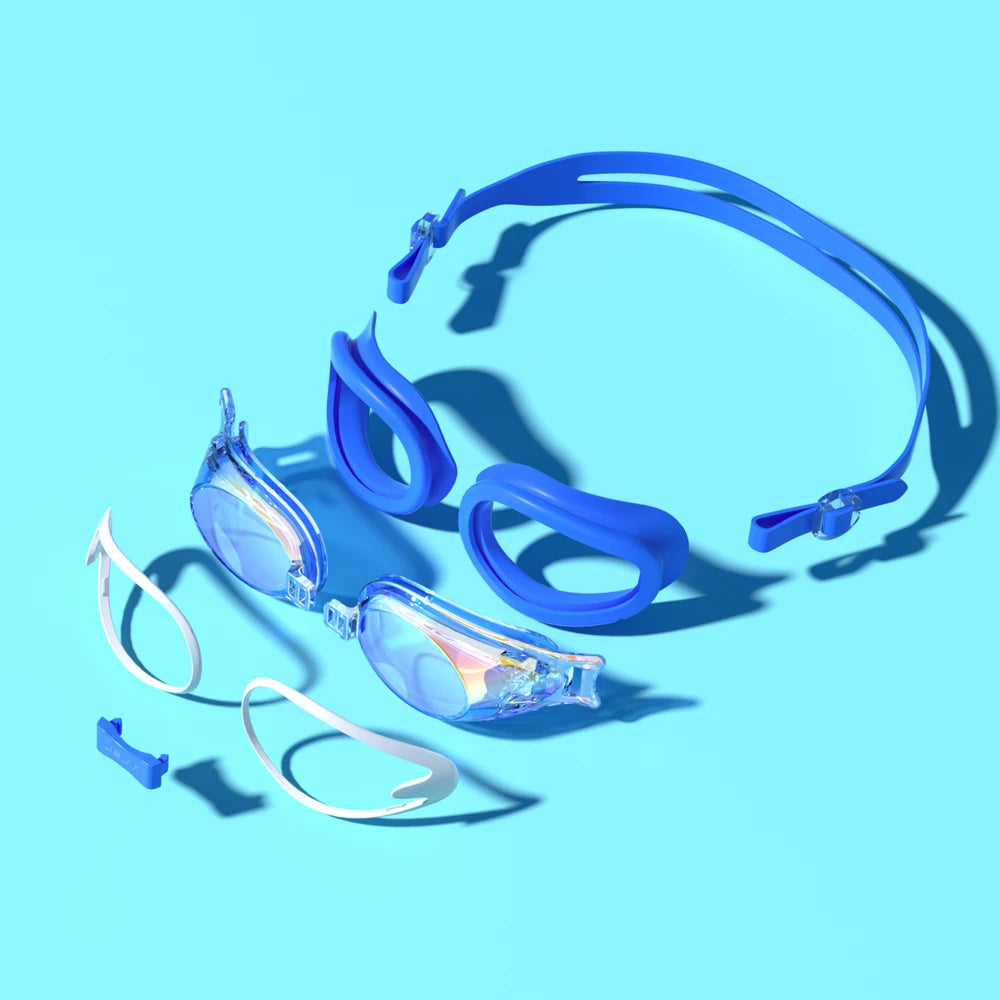 JSJM Professional Kids Swimming Goggles Anti-Fog UV Protection Waterproof Silicone Swim Glasses for Boys Girls Swim Eyewear Gift