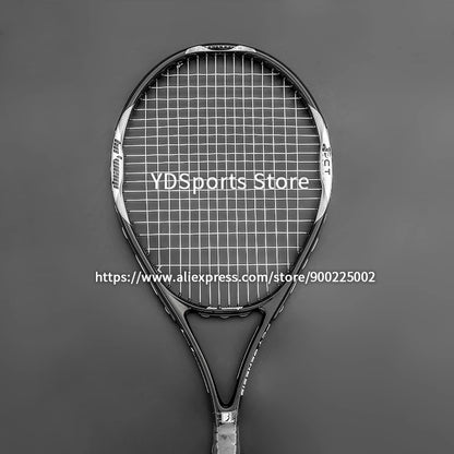 High Quality Carbon Aluminium Alloy Strung Tennis Racket For Adult Tenis Rackets 4-1/4 Inch Strings Bag Raquet Padel Men Women