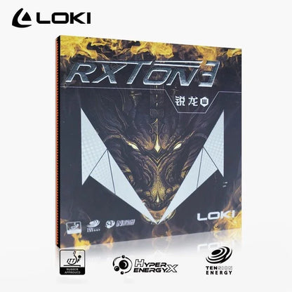 Original LOKI RXTON 3 Red Sticky PRO Table Tennis Rubber Ping Pong Rubber Sponge Table Tenis Cake Sponge Ping Pong Accessories