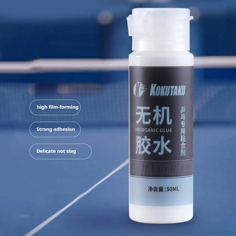 Table Tennis Racket Glue Professional Table Tennis Rubber Glue Pong Racket Speed Glue With Brush Rubber Adhesive & Cleaner