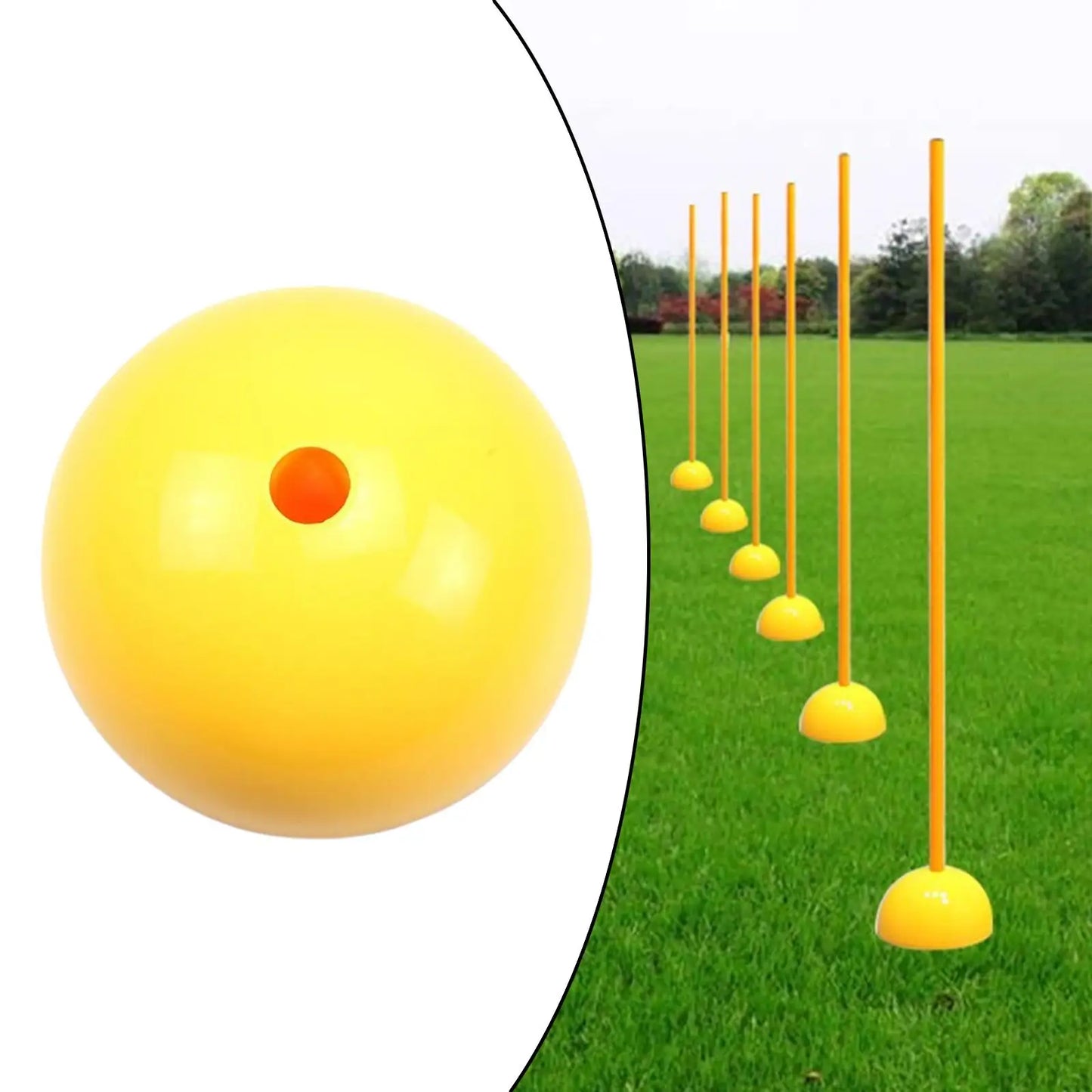 Training Marker Football Sign Pole Agility Marker Drop Resistant Obstacle Bar for Basketball Soccer Training Sports Outdoor