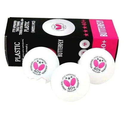 Three Star Butterfly Table Tennis BallNew MaterialCompetition GradPing Pong Ball for Training and Matches