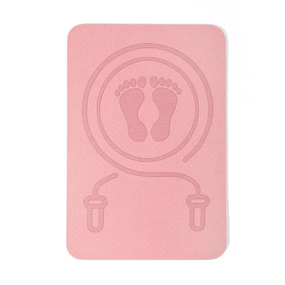 Anti-noise Jump Rope Mat Cushioning TPE Yoga Fitness Mats with Position Line Sweat Proof Skipping Mat Pilates Exercise