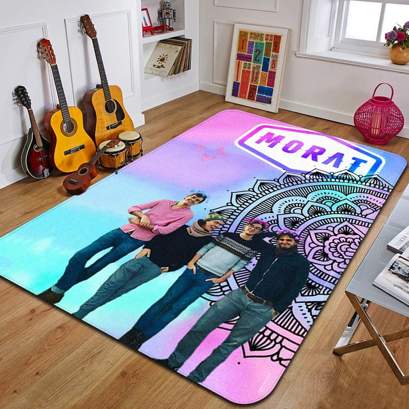 M-Morat Printed Carpet Fashion Yoga Mat Non-Slip Carpet Bedroom Decoration Outdoor Carpet Bedroom Birthday Gift