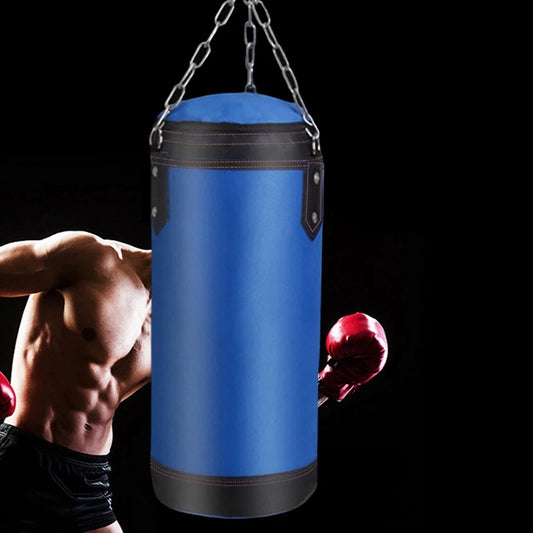 Sturdy Boxing Bag for Home Gym Hook Hanging Punching Bag Sandbag 60cm Empty-Heavy Kick Muay Thai Sand Bag