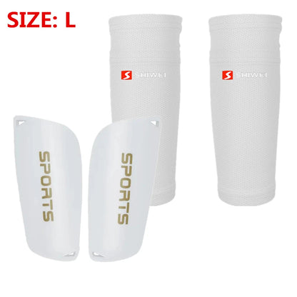 One set of Soccer Shin Guard Pads with Sleeves Kids Child Men Unisex Training Protection football accessories futbol accesorios