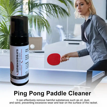 Table Tennis Bat Cleaning Set Racket Cleaner PingPong Paddle Care Spray 100ml Paddle Cleaning Spray Kit For PingPong Bat And