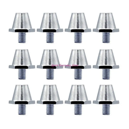 12Pcs Quality Football Shoe Studs for 5MM Threaded Football Soccer Shoes 11mm/13mm/15mm Football Shoe Replacement Spikes JOME