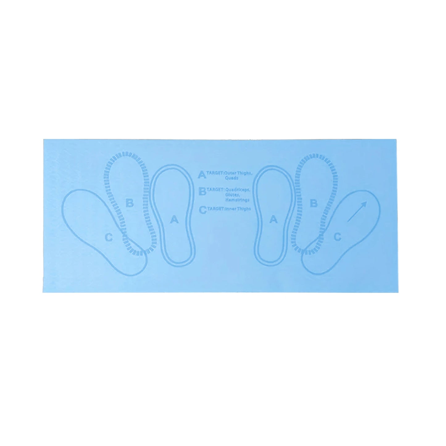 80*35CM Squat Step Position Guide Mat Multipurpose Work Out Mat Leg Muscle Targeting Training Hip Muscle Mat for Yoga Pilates