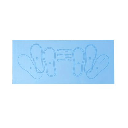 80*35CM Squat Step Position Guide Mat Multipurpose Work Out Mat Leg Muscle Targeting Training Hip Muscle Mat for Yoga Pilates