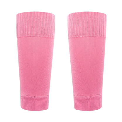 ﻿ 1 Pairs Leg Warmers Football Sports Socks Without Foot Adults Shin Guard Calf Socks Kids Leg Compression Socks Protection Gear