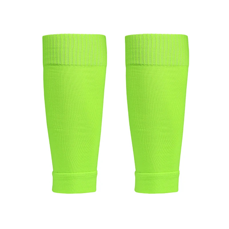 ﻿ 1 Pairs Leg Warmers Football Sports Socks Without Foot Adults Shin Guard Calf Socks Kids Leg Compression Socks Protection Gear