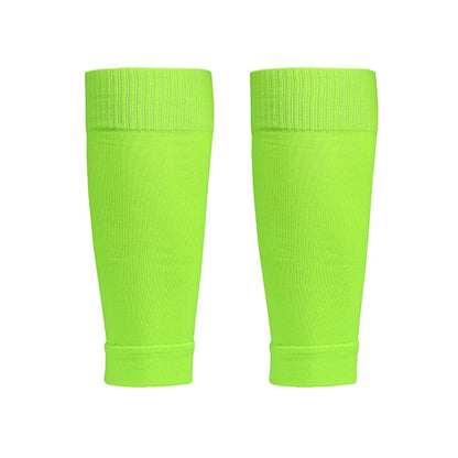 ﻿ 1 Pairs Leg Warmers Football Sports Socks Without Foot Adults Shin Guard Calf Socks Kids Leg Compression Socks Protection Gear