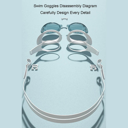 Swimming Goggles Adult Professional Pool Goggles Waterproof Swim Glasses Anti Fog UV Protection Swim Goggles for Men Women Youth