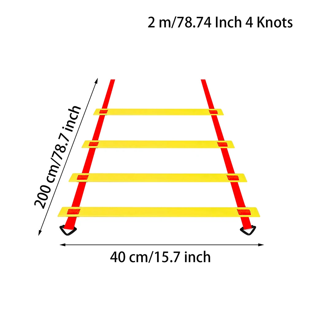 2M-10M Adjustable Agility Speed Ladder Stairs Nylon Straps Training Ladders Agile Staircase for Soccer Football Speed Ladder