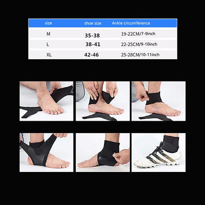 1 PC Sport Ankle Stabilizer Brace Compression Ankle Support Tendon Pain Relief Strap Foot Sprain Injury Wraps Running Basketball