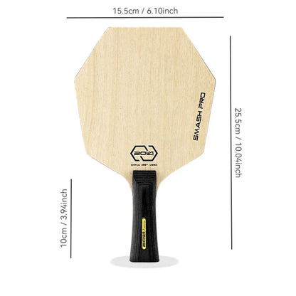 Hexagon Table Tennis Bat Base Plate Larger Hitting Area Pure Wood Blade Professional Paddle for Tranning Offensive Ping Pong