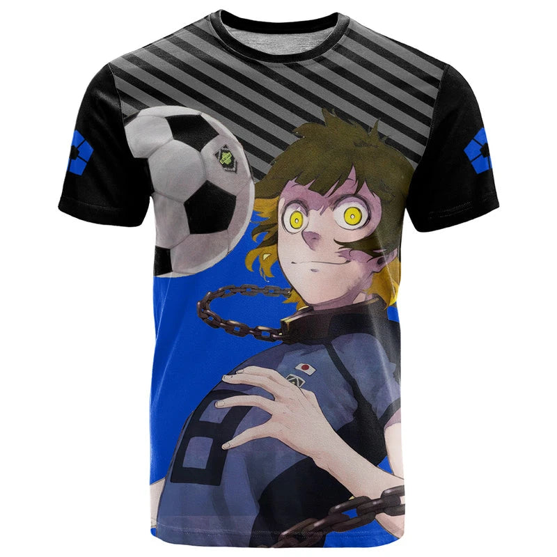 Anime Blue Lock 3D Printed Men/Women Children T Shirt Fashion Harajuku Style Y2k Football T-shirt Oversized Short Sleeve Tops