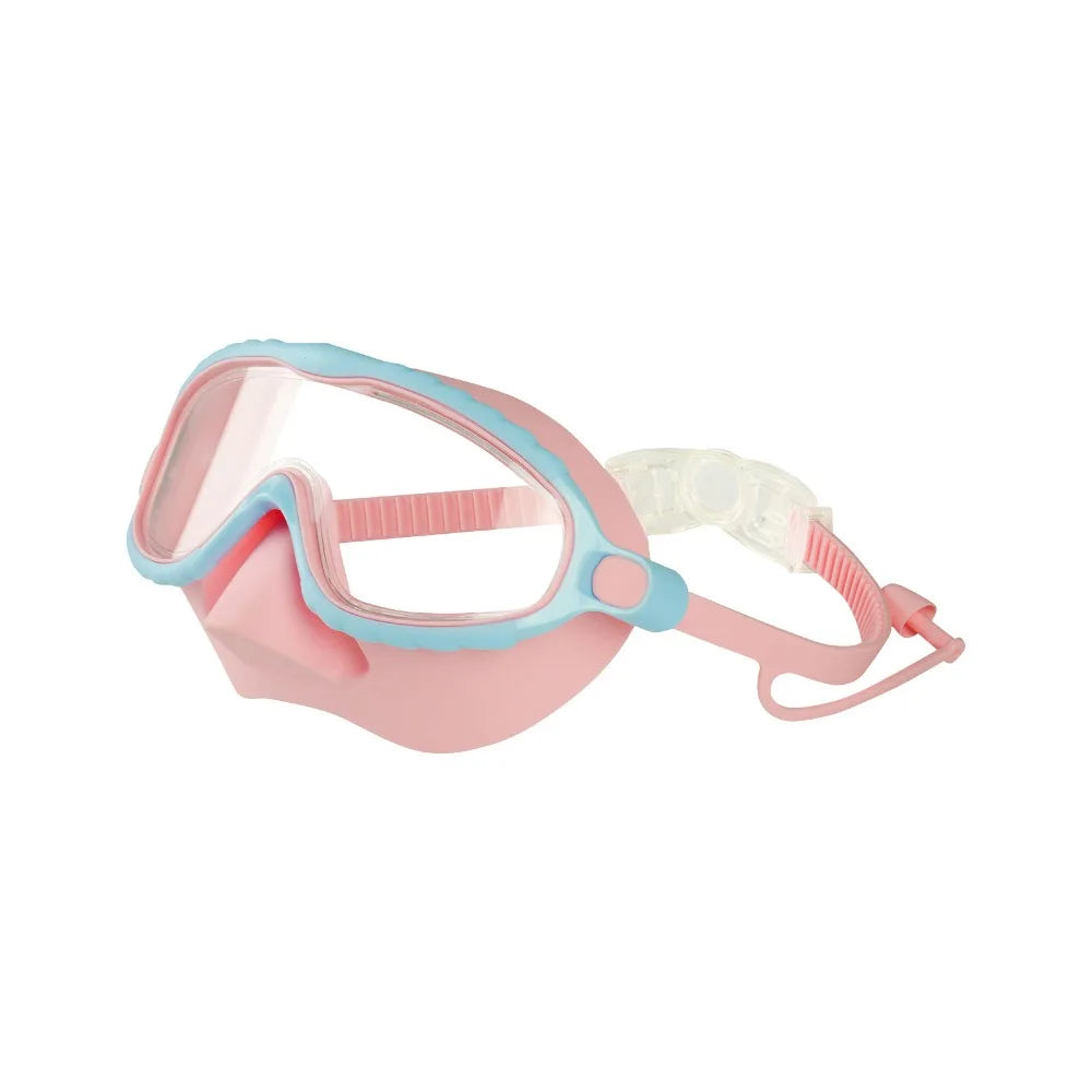 Large Frame Kids Swimming Goggles Anti-fog Waterproof Kids Swim Training Glasses HD Ultralight Kids Water Racing Glasses Diving