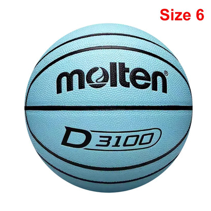 Molten Basketball Balls Official Size 7/6/5 Soft Wear-resistant PU Material Outdoor Basketball Training Game Colorful baloncesto